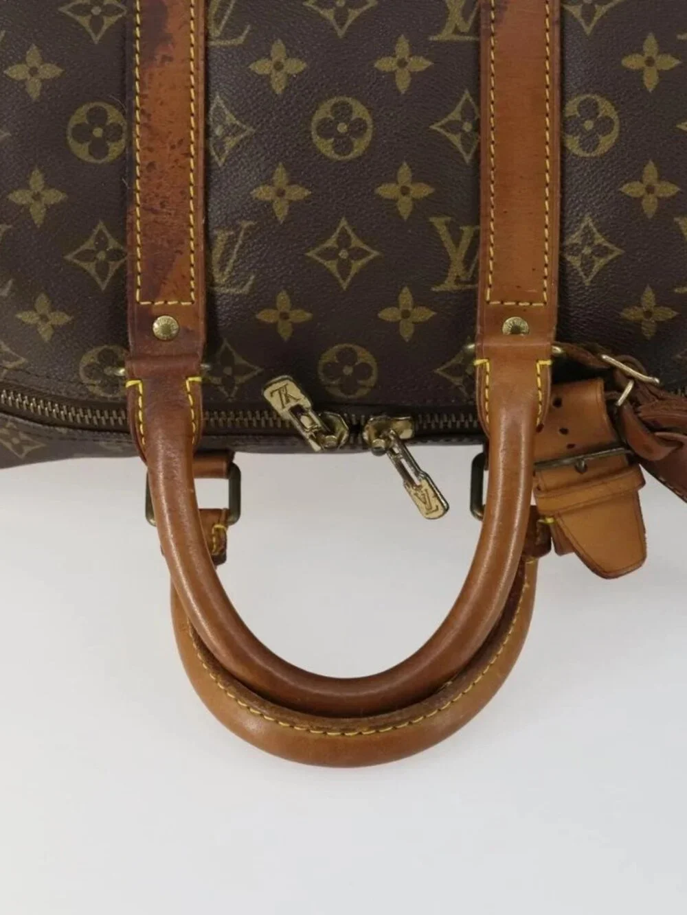 LOUIS VUITTON Monogram Keepall 45 Boston Bag M41428 LV Auth bs31942